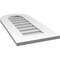 Ekena Millwork Round Top Surface Mount PVC Gable Vent: Non-Functional, w/ 3-1/2"W x 1"P Standard Frame, 14"W x 30"H GVPRT14X3001SN - alternate 5